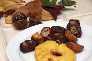 Spiedo mit Polenta und Kartoffeln, Symbolfoto zum Spiedo-Abend